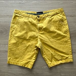 Peau De Loup Yellow Casual Shorts